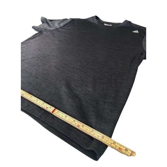 Reebok Mens Athletic T-Shirt XL Black and Gray Quick-Dry Short Sleeve - Picture 8 of 8